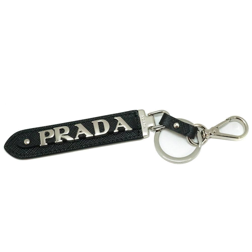 Prada Black Ring Key Leather